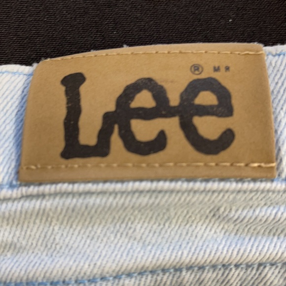 Vintage Lee Mom High-Rise Light Wash Denim Blue Jeans - Picture 5 of 10